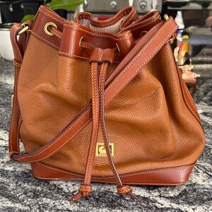 Dooney & Bourke Brown Leather Shoulder Bag